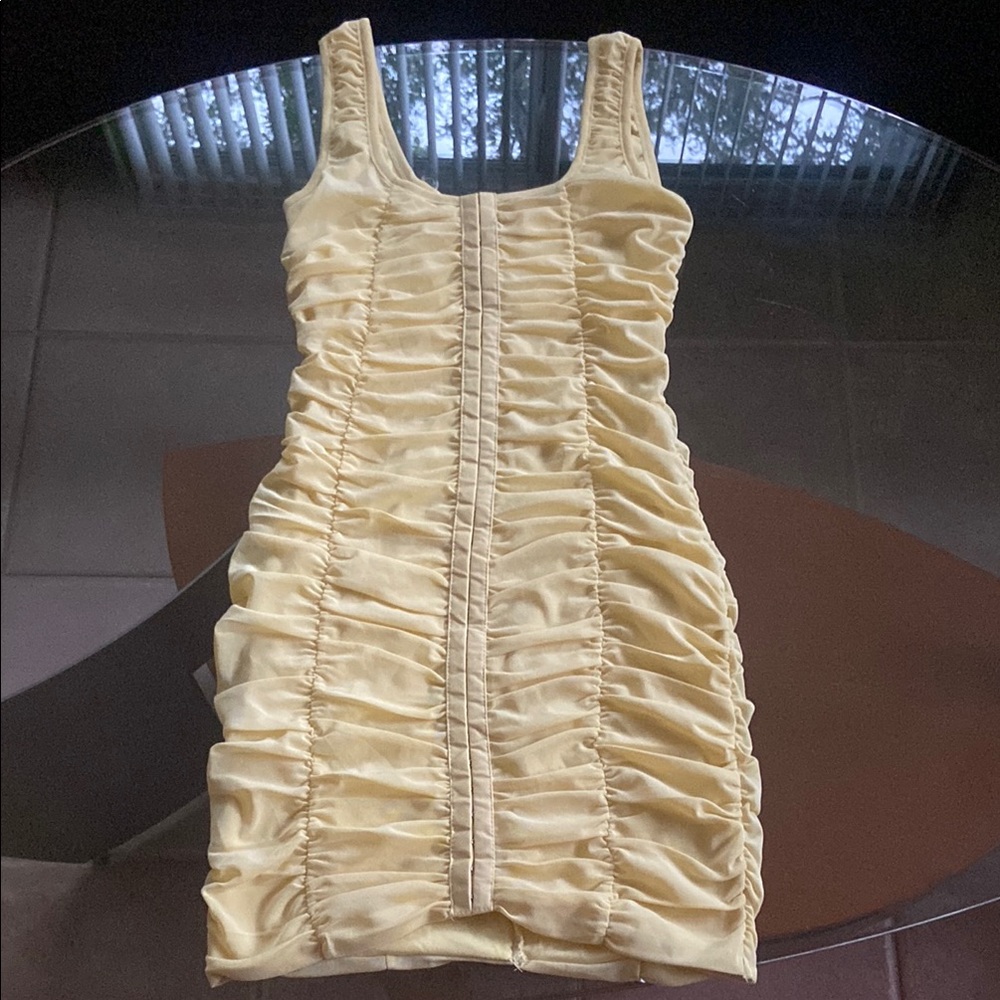 Shinestar ruched dress